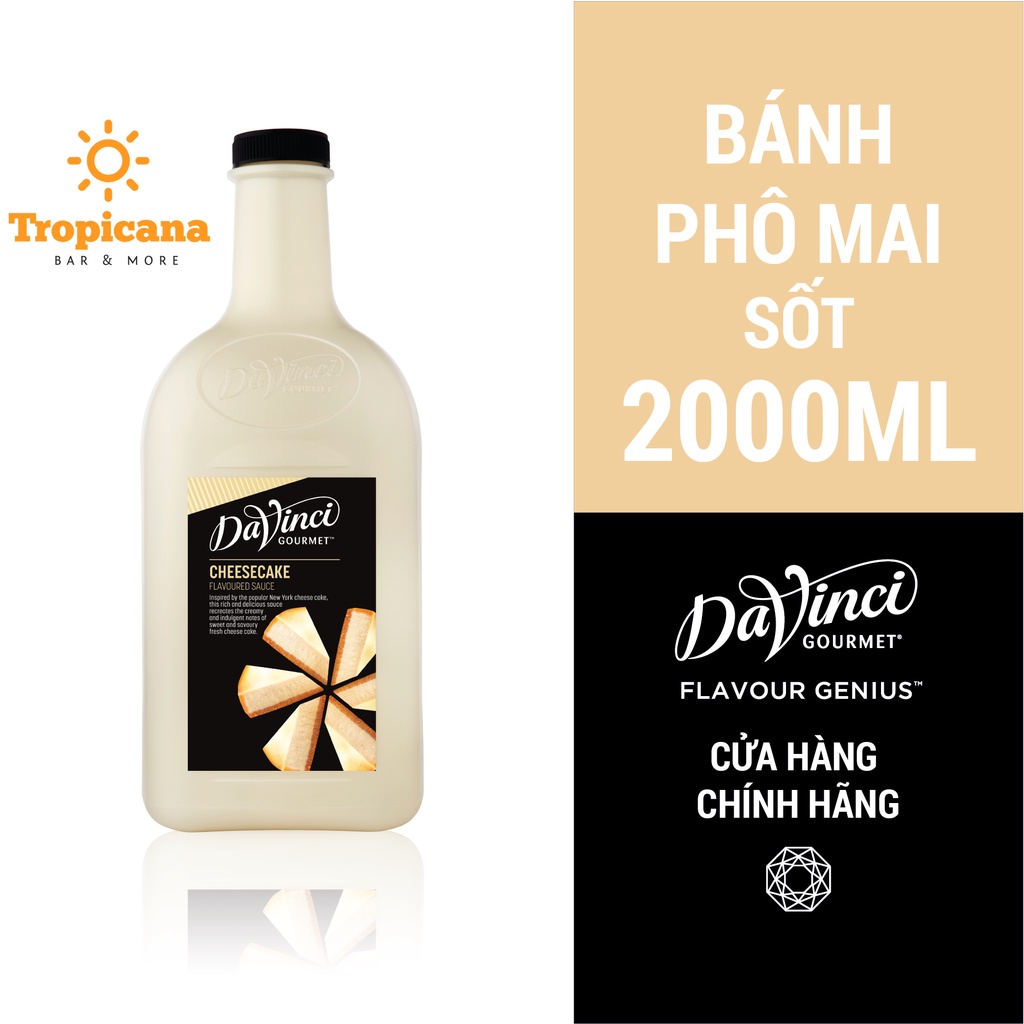 Sốt Sauce Davinci Gourmet đủ vị (Chai 2L)
