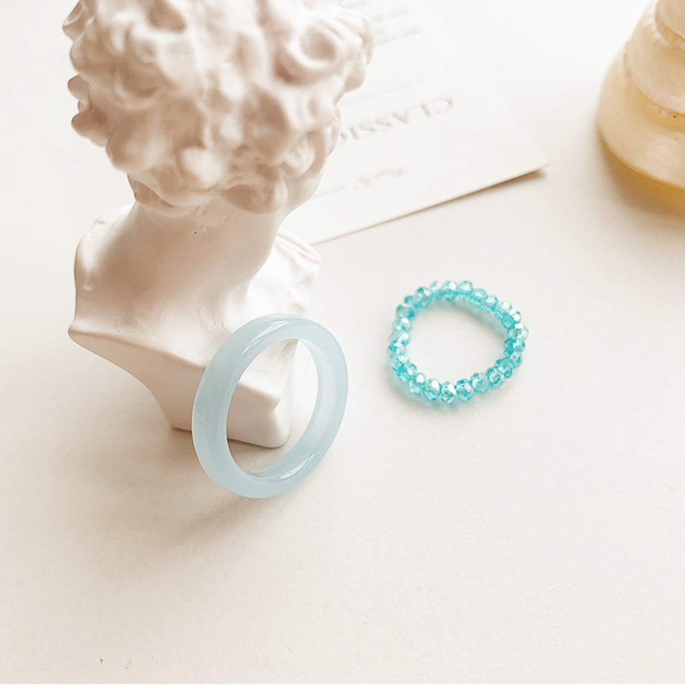 Set 2 nhẫn phong cách vintage xinh xắn cho nữ