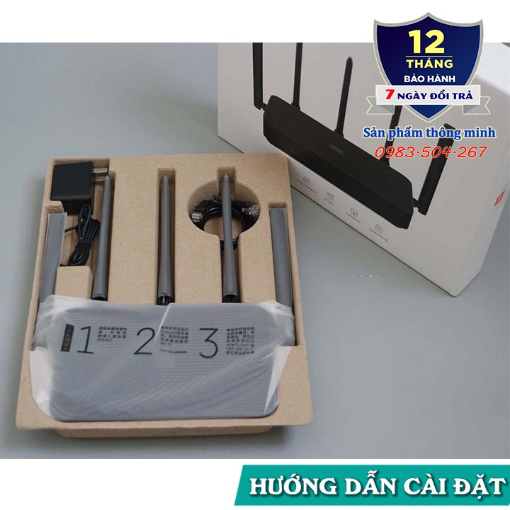 Router Wifi Xiaomi 4 Pro hỗ trợ 128 thiết bị - 2 băng tần 2,4GHz và 5GHz | BigBuy360 - bigbuy360.vn