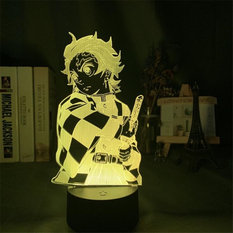 Đèn Ngủ LED Ánh Sáng Ban Đêm Tanjirou Nezuko Zenitsu Điều Khiển Từ Xa Thay Đổi Màu Sắc Trang Trí Nhà Cửa + G * N