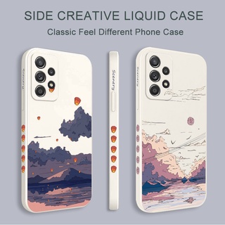 Ốp Điện Thoại Họa Tiết Phong Cảnh Anime Cho Samsung Galaxy A72 A52 A52S A42 A32 4G 5G