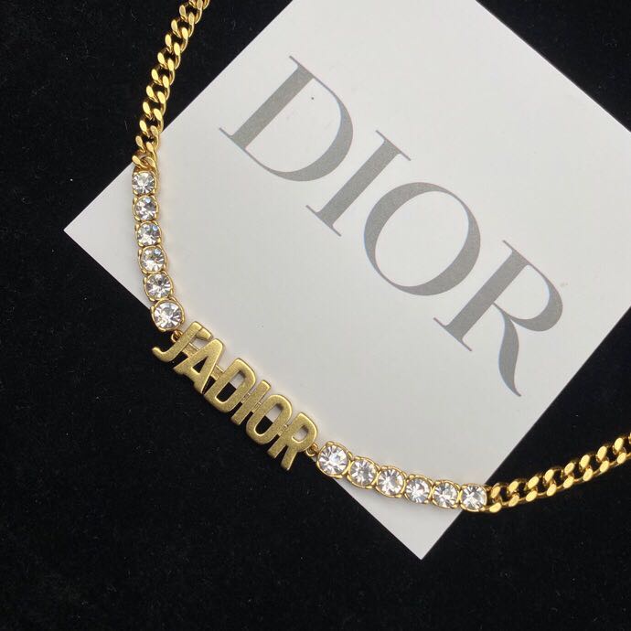 Dior Vòng Cổ Kim Loại Mặt Chữ JADIOR