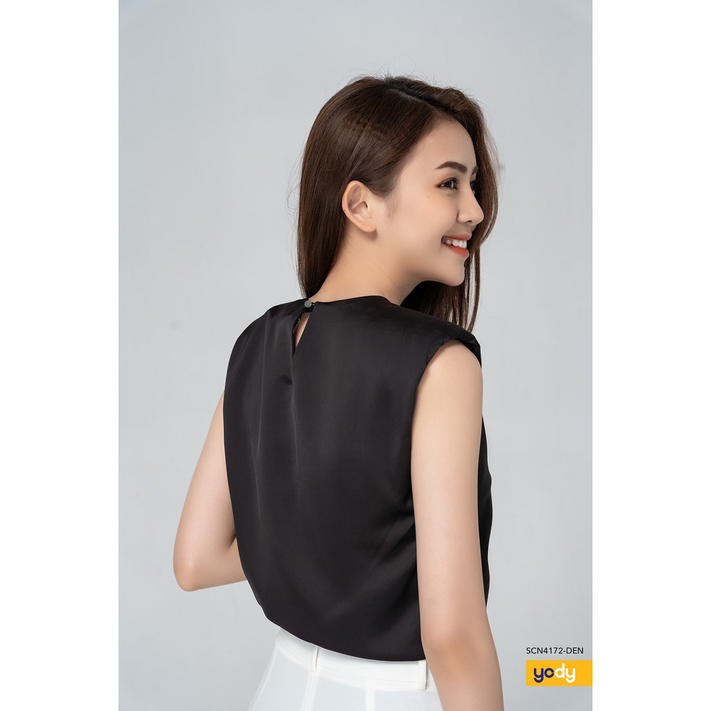 Áo sơ mi Nữ YODY chờm vai đệm thanh lịch phong cách SCN4172