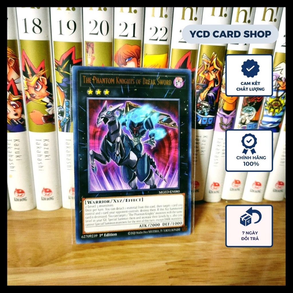Thẻ bài yugioh chính hãng MGED-EN080 The Phantom Knights of Break Sword – Rare