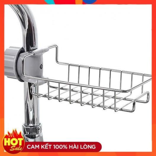 Kệ để đồ rửa chén inox cạnh vòi nước