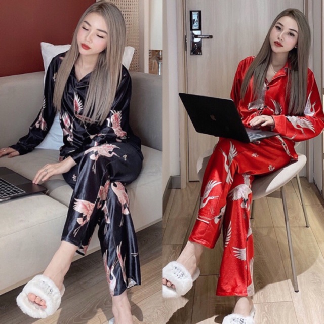 BỘ NGỦ NHUNG CHIM HẠC 💸