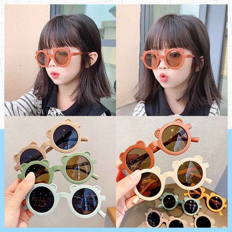 Kính Mát Chống Tia UV Kiểu Dáng Hoạt Hình Dễ Thương Cho Bé