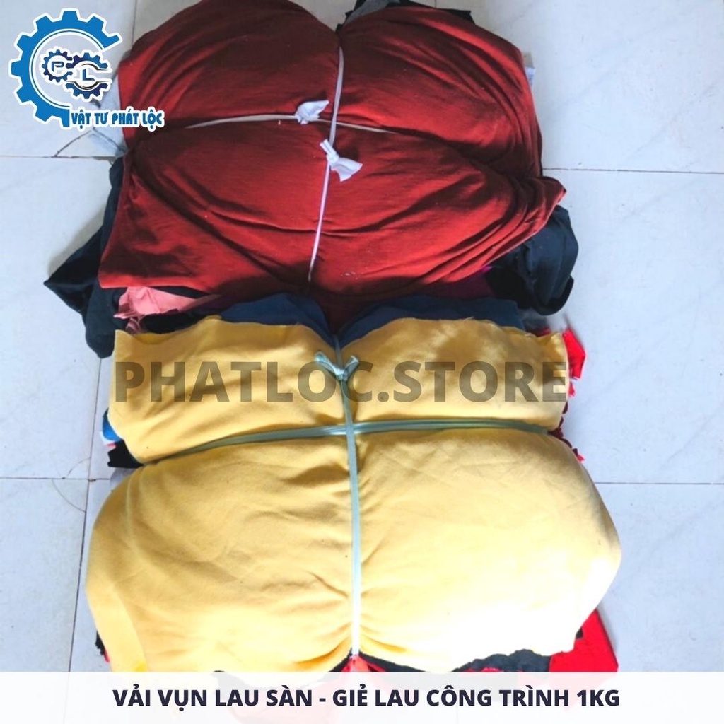 Vải vụn lau sàn - Giẻ lau công trình, máy móc