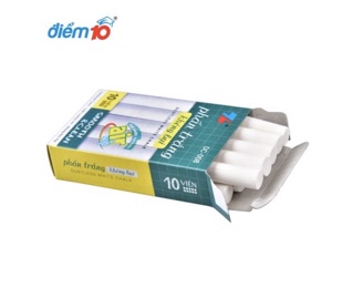 Combo Hộp Phấn Không Bụi Thiên Long DC-008 - MÀU TRẮNG | Viết Rõ Nét – An Toàn – Sạch Sẽ
