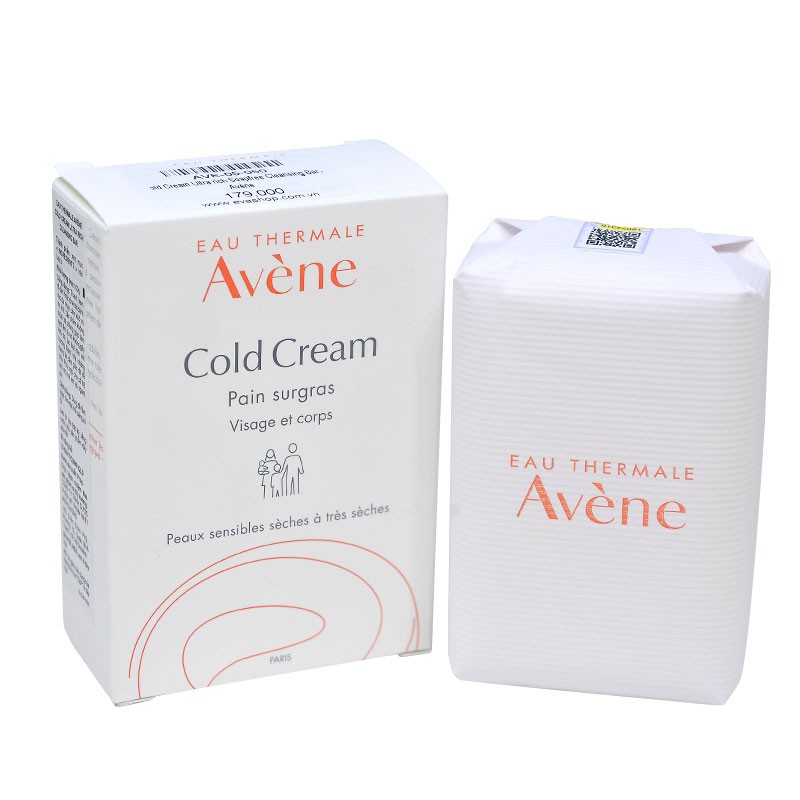 XÀ PHÒNG CHO DA KHÔ COLD CREAM CLEANSING BAR AVENE 100G CHÍNH HÃNG - 7683