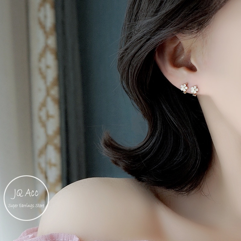 Khuyên Tai Nữ Khuyên Tai Tròn Bông Tai Thời Trang Hình Bông Hoa 14k Không Gây Dị Ứng Cho Nữ