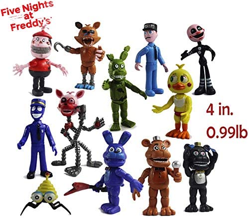Set 12 mô hình nhân vật game Five Nights At Freddy's độc đáo
