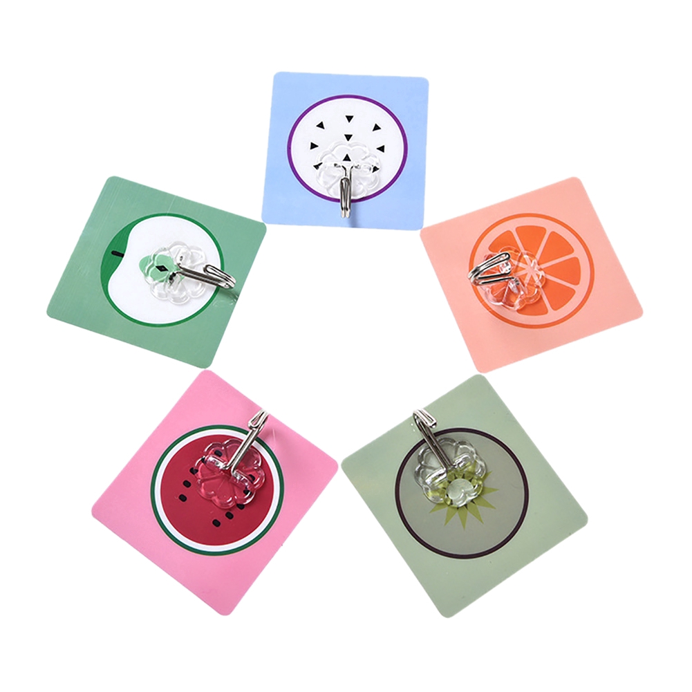 Móc dán tường tự dính họa tiết trái cây đa năng tiện dụng