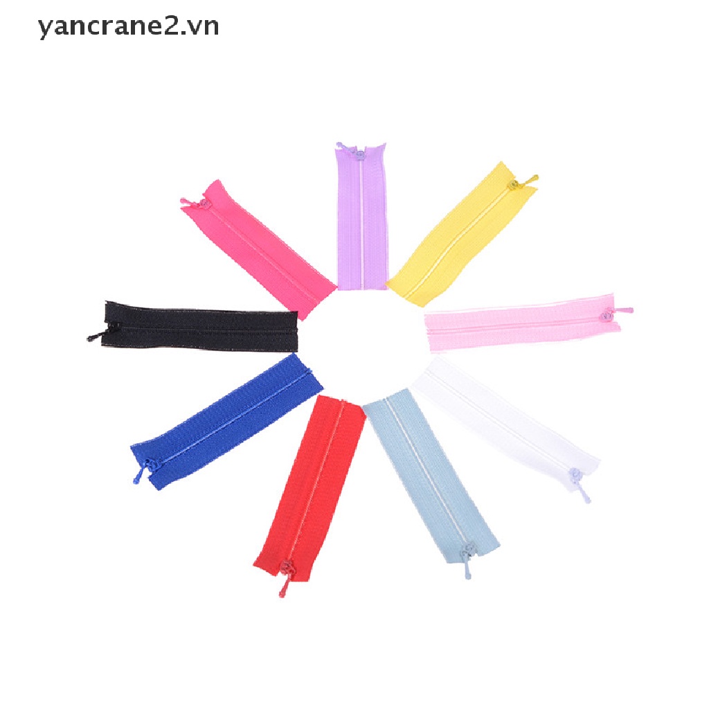 Set 5 Khóa Kéo Mini Dùng Để May Đồ Búp Bê / Đầm Đồ Thủ Công DIY