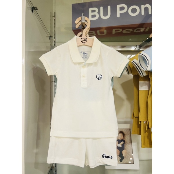 Bộ quần áo áo cộc tay BU Ponie dành cho bé trai bé gái cao cấp