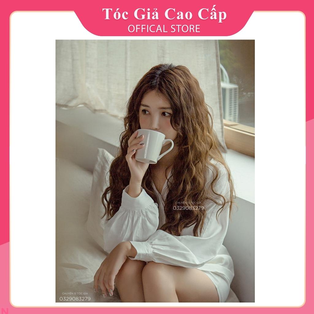 Tóc giả kẹp chữ U, SALE, mẫu xù sóng, kèm ảnh thật ku08 và ku18