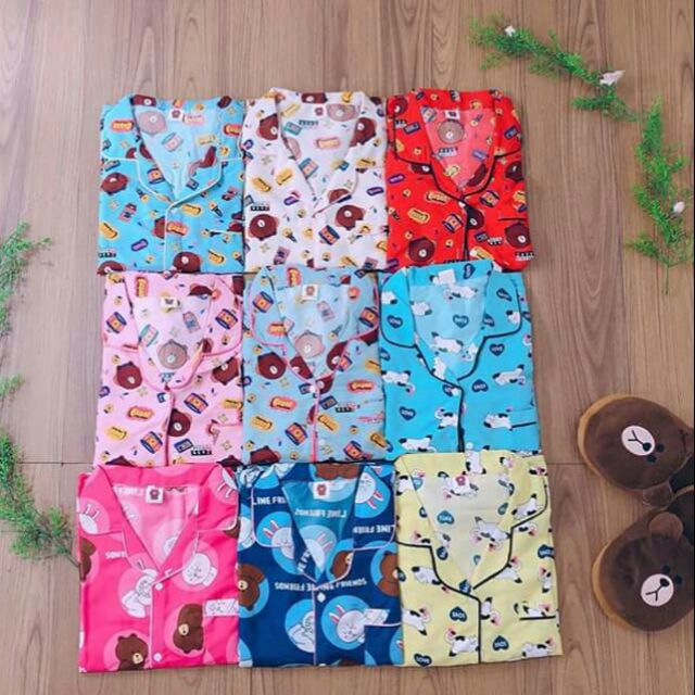 Combo 2 Bộ pizama kate Thái