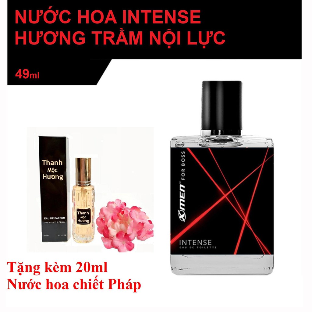 Nước hoa Xmen for Boss Intense/Motion/Luxury có hộp và chữ kí của nhà tạo hương tặng kèm 20ml nước hoa mini gốc Pháp