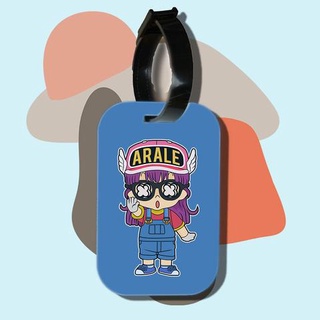 Thẻ hành lý chodole loại tag hành lý làm bằng gỗ ép cán nhựa cao cấp cho túi xách balo du lịch in hình arale