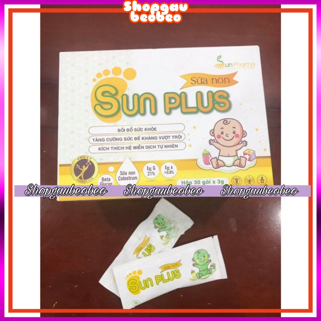 Sữa non SUN PLUS-tăng cường đề kháng, tăng hệ miễn dịch, hỗ trợ hệ hô hấp cực nhạy.