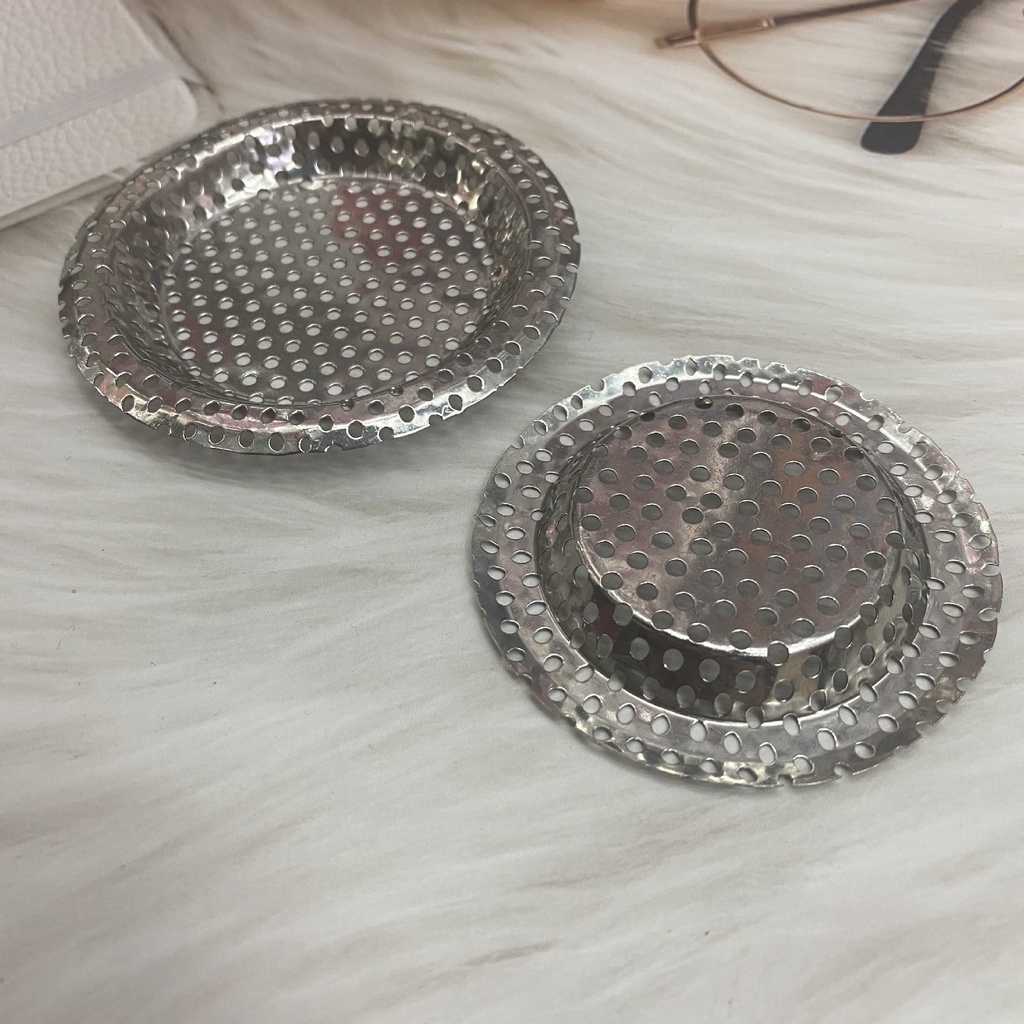Lọc Rác Bồn Rửa Chén Bát, Nhà Tắm, Nhà Vệ Sinh Bằng Inox 304 Cao Câp, toàn lỗ Đế thấp, thẻ màu đỏ  - LOKING