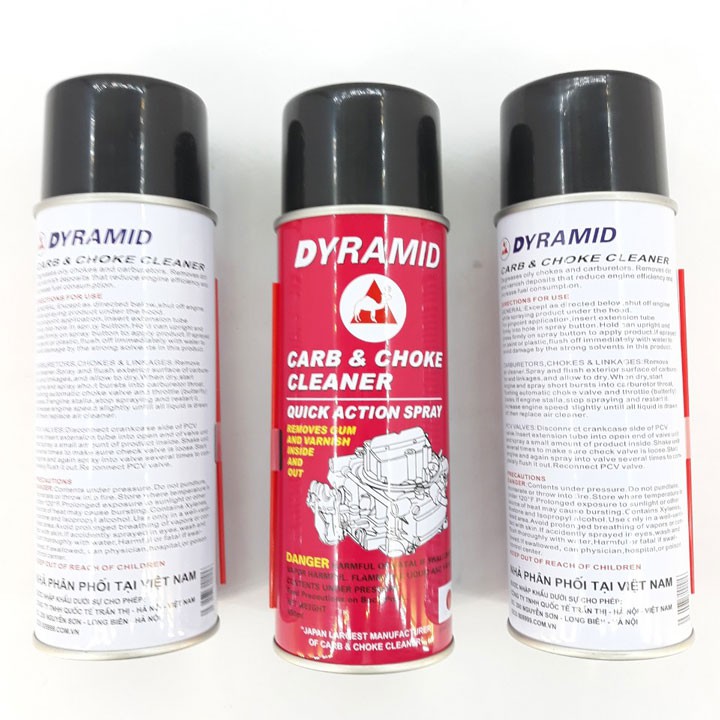 [ FREESHIP ] Xịt chế, bình rửa chế hòa khí ô tô xe máy DYRAMID 450ml