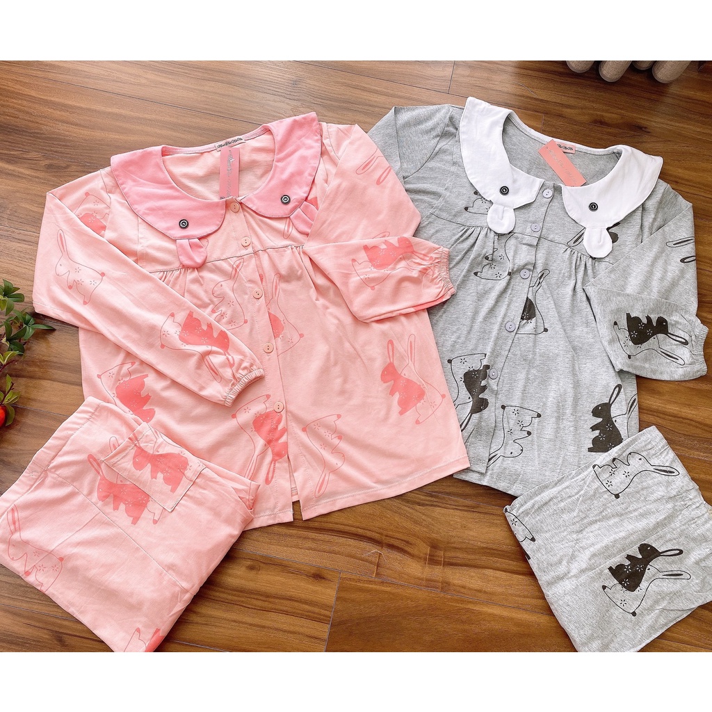 Đồ Bộ Bầu Sau Sinh Cho Bé Bú Chất Cotton