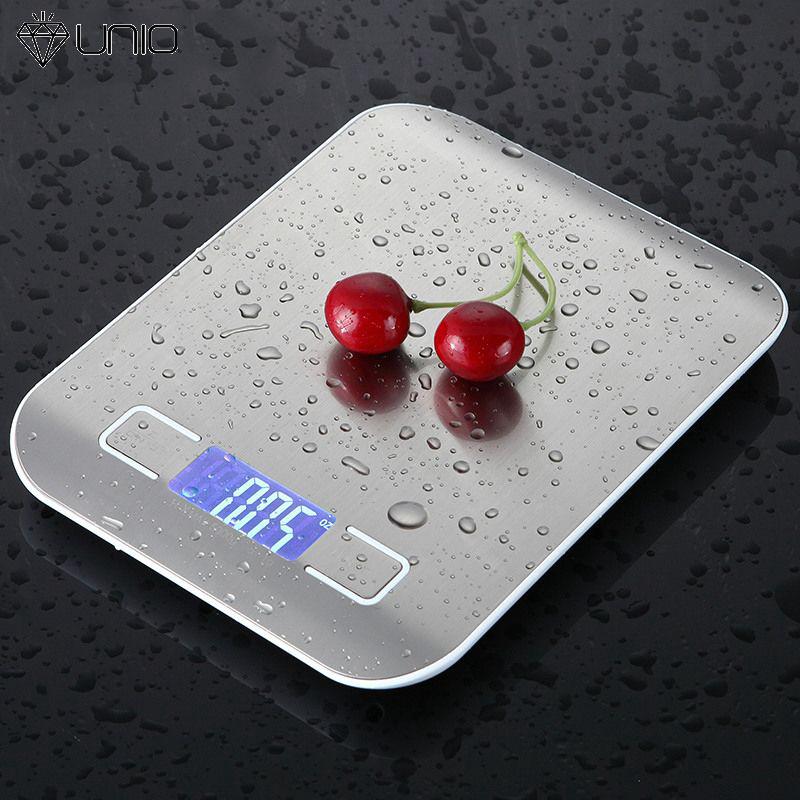 Cân thực phẩm điện tử nhà bếp có màn hình LCD được làm từ thép không gỉ tiện lợi
