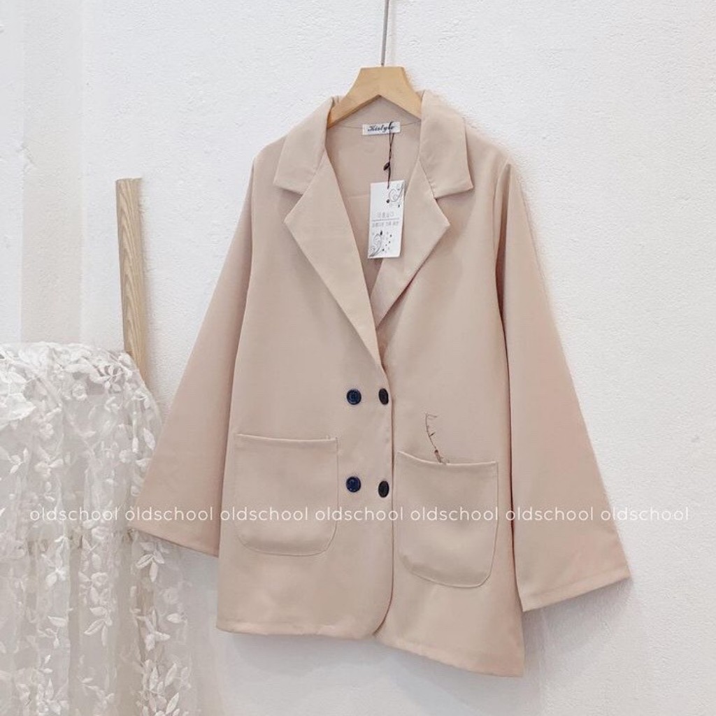 Áo Blazer 1 lớp dài tay khoác ngoài, kiểu dáng ULZZANG trẻ trung, năng động nhiều màu