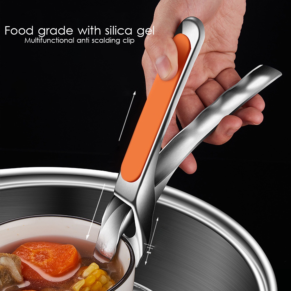 Kẹp Nhấc Nồi / Giá Đỡ Nhấc Nồi Bằng Thép Không Gỉ Chống Bỏng Tiện Dụng
