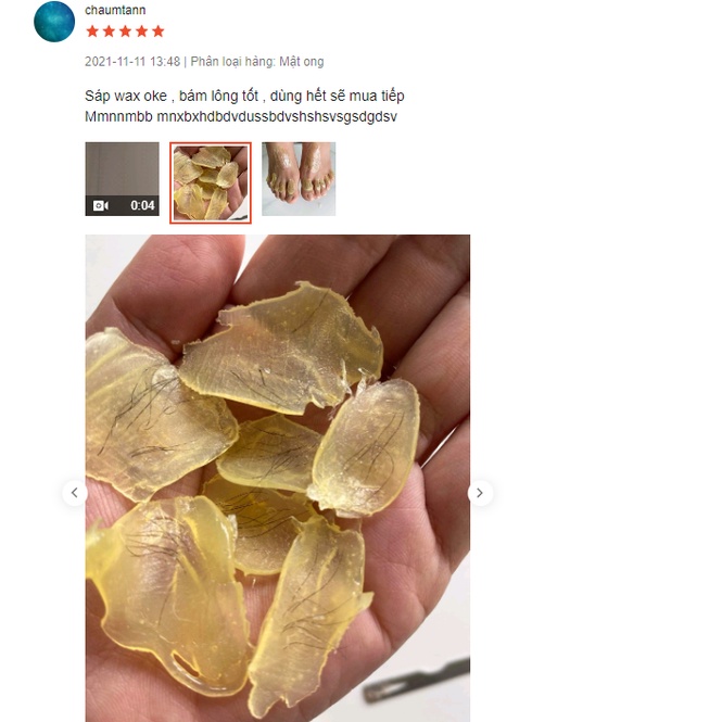 SÁP WAX LÔNG NÓNGl oại I CAO CẤP- SÁP CỤC GÓI GIẤY BẠC MÙI MẬT ONG - HOT FILM WAX