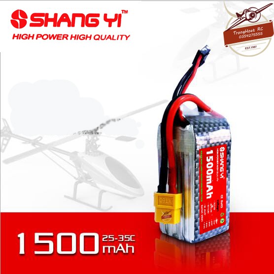 Pin Máy Bay LiPo ShangYi 3S, 4S 1500mAh 100C