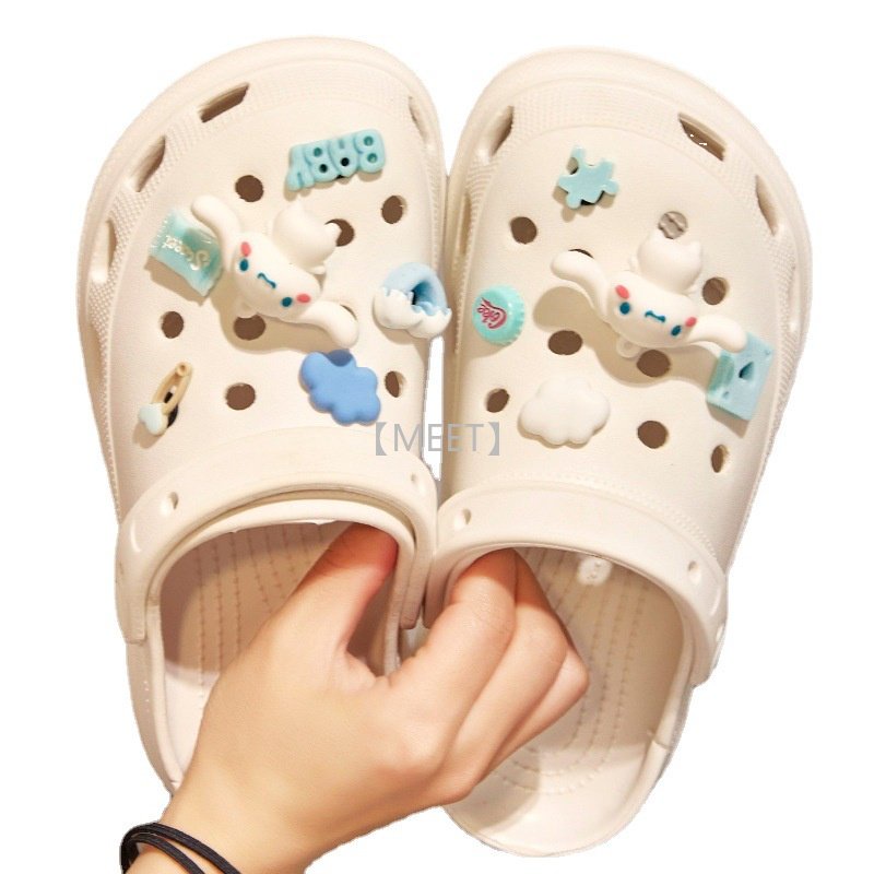 [MEET] Phụ Kiện Khóa Cài Giày Crocs DIY Hình Hoạt Hình Hoa Trang Trí Giày Dép Crocs Jig Ear Dog