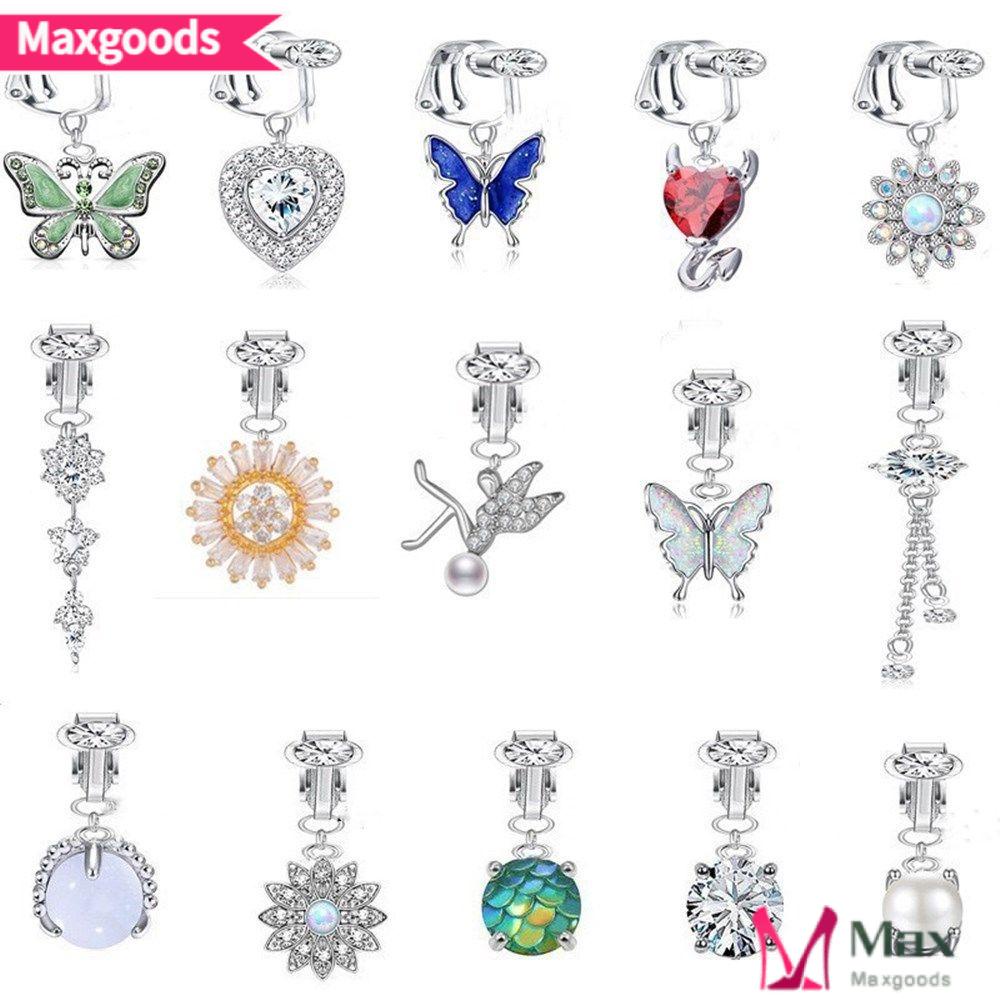 Khuyên Rốn Hình Bướm Đính Đá Nhân Tạo Thời Trang