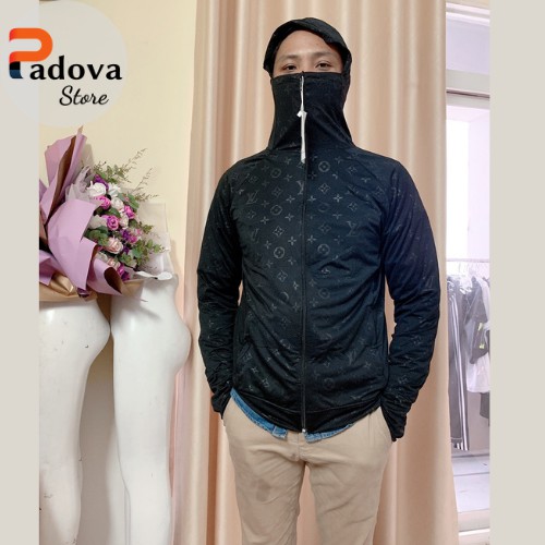 Áo Chống Nắng Nam LV – 3D vải co giãn logo dập vân nổi, trùm kín đầu, che kín mặt thay khẩu trang cực tốt PADOVA – PV01 | BigBuy360 - bigbuy360.vn
