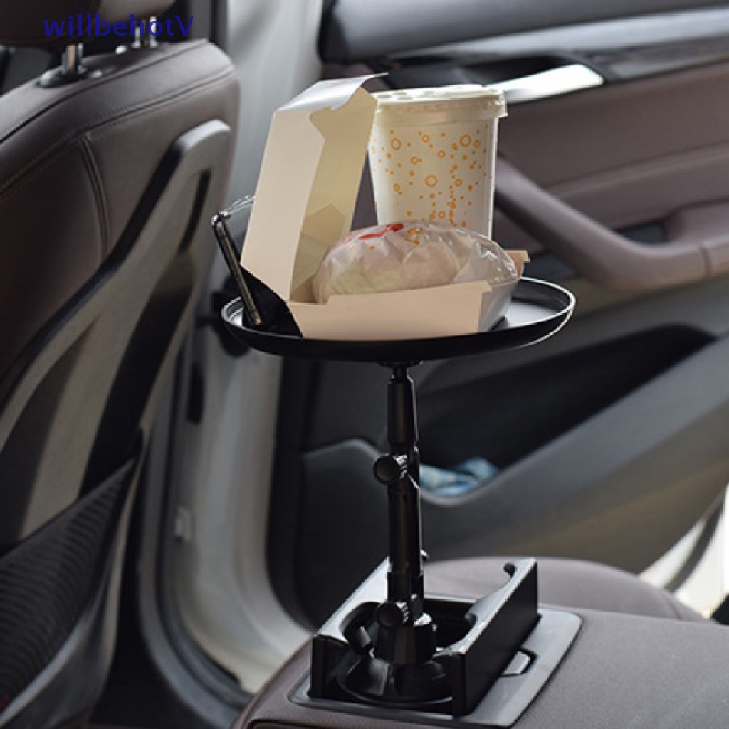 Giá Đỡ Cốc Nước Trên Xe Hơi Có Thể Điều Chỉnh Xoay 360 Độ° Bàn Thức Ăn Cánh Tay Xoay [Mới]