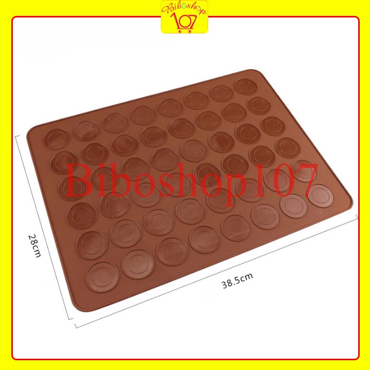 Khuôn silicon tấm nướng bánh macaron 48 ô