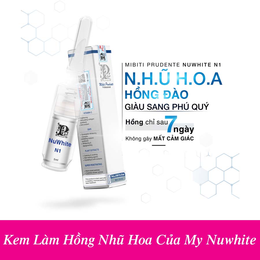 KEM LÀM HỒNG NHŨ HOA NUWHITE N1 - CÓ TEM CHÍNH HÃNG, ĐẦU VÁT