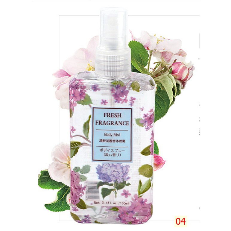 Nước Hoa BODY NGÀN HOA SHILIYA 100ML Nội Địa Giá Sỉ Tốt