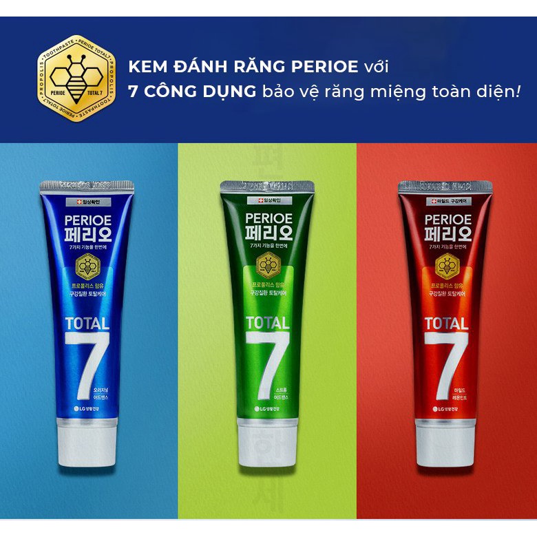 KEM ĐÁNH RĂNG PERIOE TOTAL 7 MID HÀN QUỐC 140G