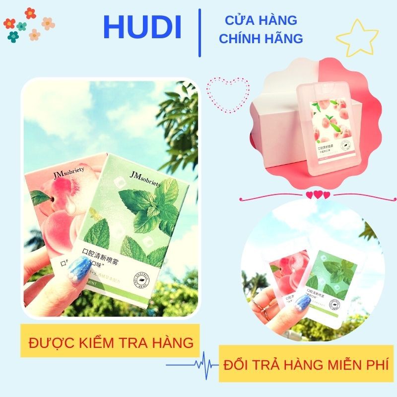 Xịt Thơm Miệng - Chai Xịt Thơm Miệng Vị Đào Thơm Mát ! !
