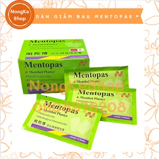 Hộp 20 miếng dán giảm đau Mentopas Thái Lan