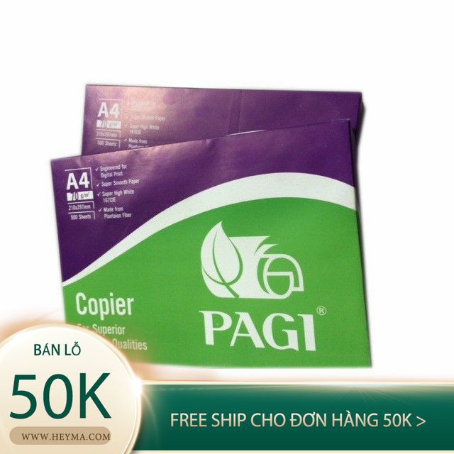 Giấy in, giấy photo A4 và A5 Pagi ĐL 70/90gsm