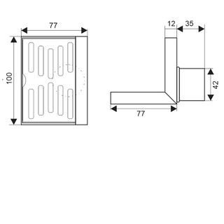 Phễu thoát nước vách tường Zento TS140