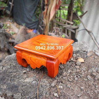 Đế trơn chân quỳ gỗ hương cao 8cm