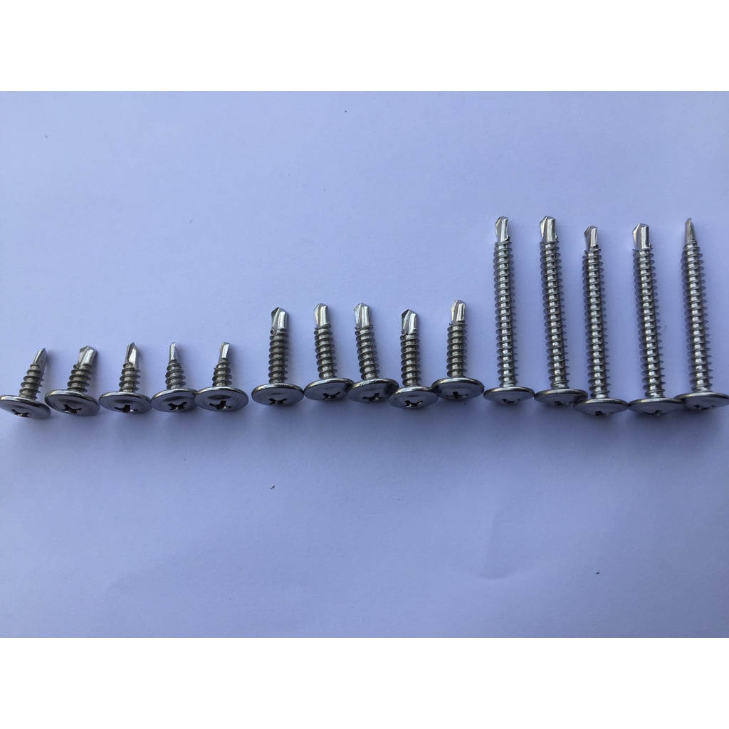 Vít tự khoan inox 304 đầu dù các cỡ set 100gr