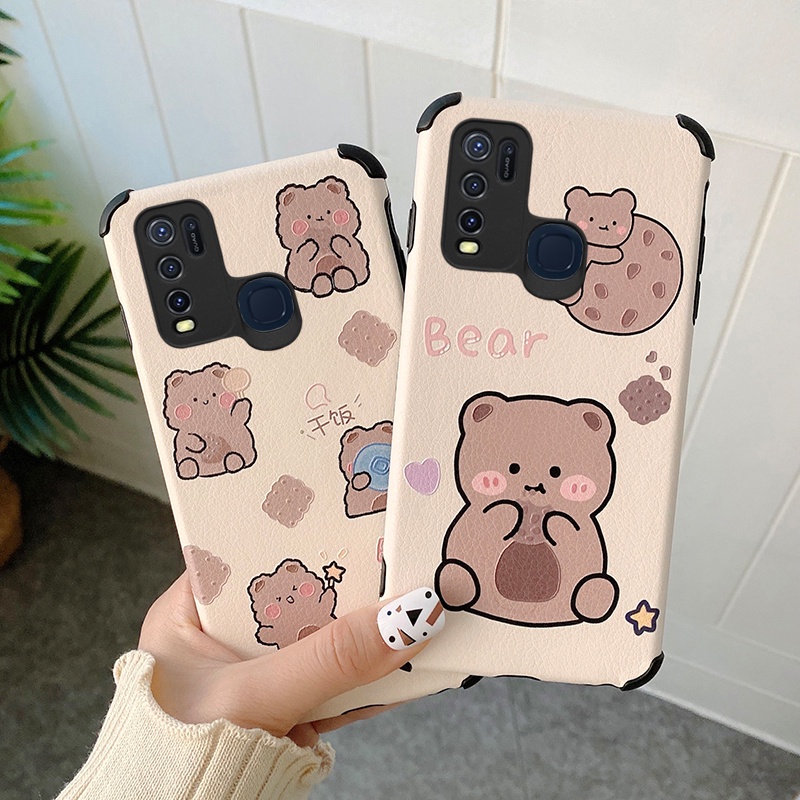 Ready stock VIVO Y50 shookproof  Anti-fouling lovely cartoon Lamb Skin Phone case