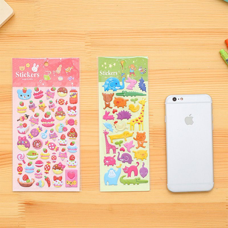 Sticker Hoạt Hình Dán Nổi 3D 1 Tấm