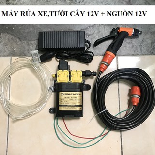 máy rửa xe mini bơm đôi siêu mạnh