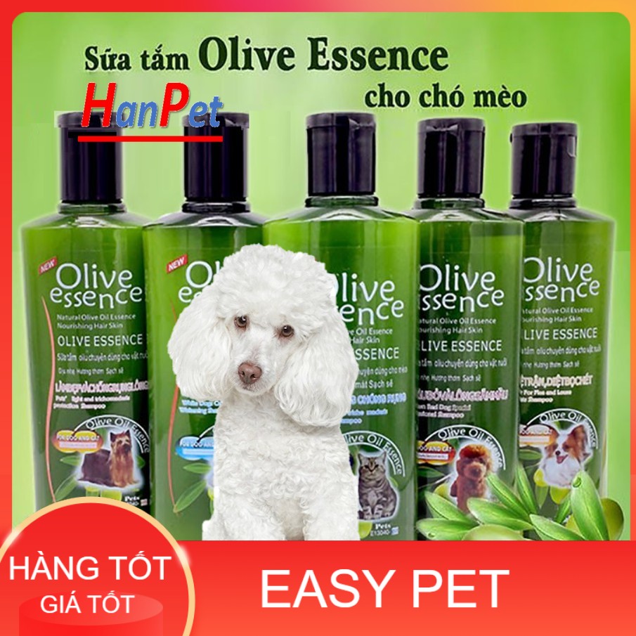 Sữa tắm chó mèo OLIVE 450ml SIÊU MỀM MƯỢT (4 loại đa công dụng)